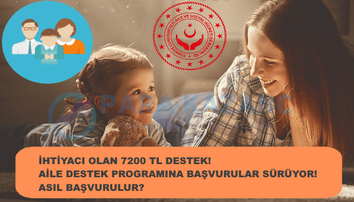 İhtiyacı Olana 7200 TL Destek! Aile Destek Programına Başvurular Sürüyor! Nasıl Başvurulur?